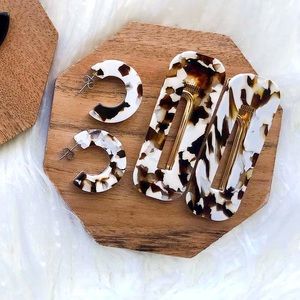Tortoise earring and hair clip set 😍